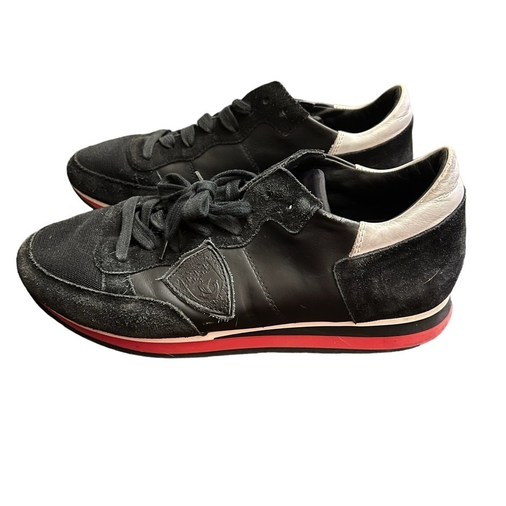 PHILIPPE MODEL Tropez Black and White Sneakers Men’s Size 41 EUR/8.5 US​…​​